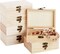 Juvale Unfinished Wooden Boxes for Crafts with Hinged Lids and Front Clasps for Jewelry, Crafts, Storage (6x4x2 In) 6 Pack
